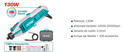 Minitorno 130w 100 acc eje flex maletin total (TG513326-4) 