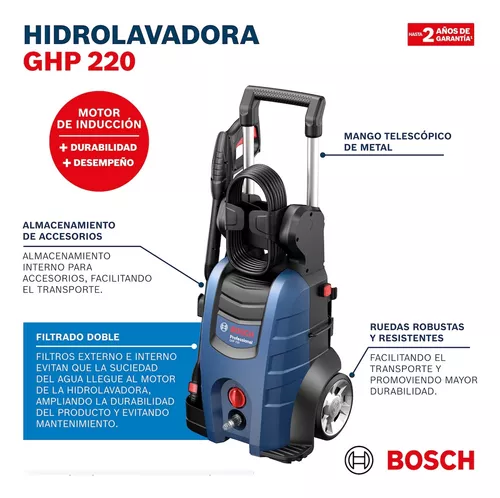 Hidrolavadora 2100 w 150 bar bosch ghp 220 (0600910eh0-000)