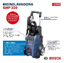 Hidrolavadora 2100 w 150 bar bosch ghp 220 (0600910eh0-000)