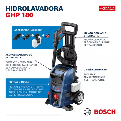 hidrolavadora 1500 w  83 bar bosch GHP 180