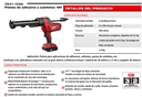 Pistola 18v para cartuchos 2641-159 milwaukee