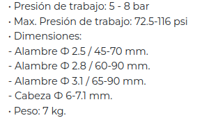 Clavadora neumatica de rollo cn-90 lusqtoff oferta 20%