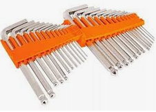 Juego llaves allen 25 piezas mm pulg all-25 truper (15572)
