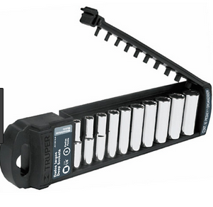 Juego bocallaves 1/4" 10 piezas mm largas truper (14168)