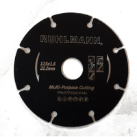 Disco 4.1/2" (115) de sierra multimaterial carburo ruhlmann (ru15303)