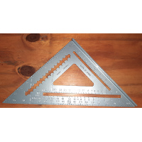 Escuadra con sombrero aluminio 12" ruhlmann (15502)