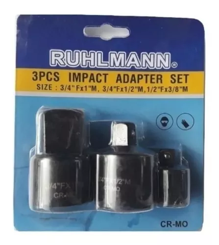 Juego 3 adaptadores cuadrantes de impacto ruhlmann (ru8549)