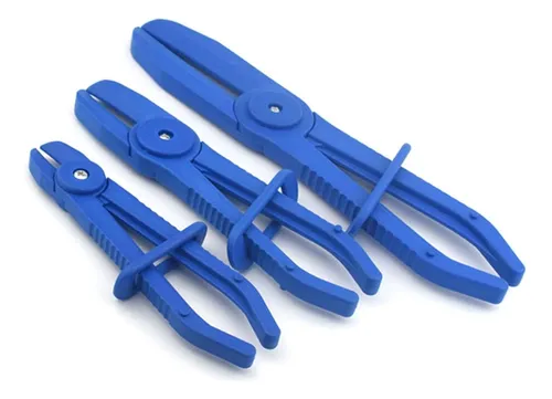 Juego de pinzas plasticas para estrangular mangueras 3 piezas rectas ruhlmann (ru43775)