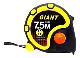 Cinta metrica 7.5 m "giant" 25 mm