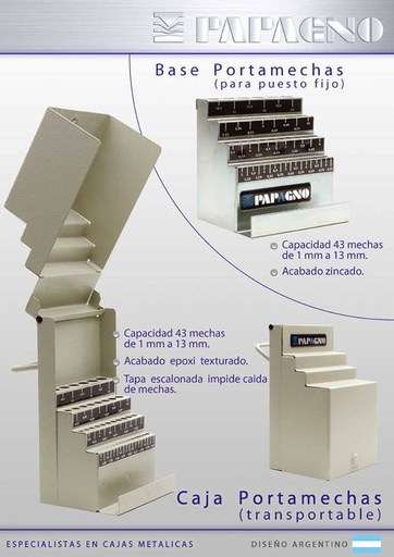[1HRPORTAM22] Caja portamechas papagno 43 unidad