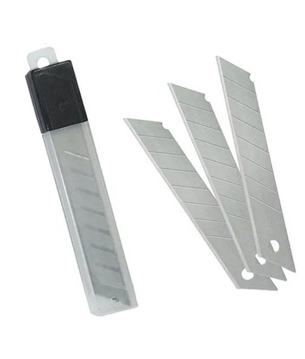 [1CUH18TT83] Hojas repuesto cuchilla 18 mm 10 unidades ruhlmann (1083)