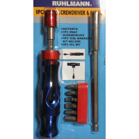 [1PUDES8PZ2V] Destornillador 8 piezas y modo llave t ruhlmann (001163)