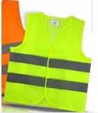 [1SSCHALRDEP] Chaleco reflectivo verde 2 bandas reflectivas dep