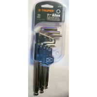 [1HRJGOALTL7M] Juego llaves allen 7 piezas mm largas allx-7m truper (15548)