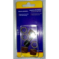 [1DRKIT7LR] Kit acc minitorno banda lijas y eje 7 pc. Ruhlmann (ru8505)