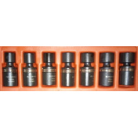 [1RLJGOB12IMP7P] Juego bocallaves 1/2" 7 piezas mm impacto cardanicas ruhlmann (1098)