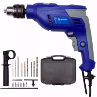 [1METAL13MMMT1K] Taladro 13 mm 550 w vel var perc con kit mt-1k motomel oferta 10%