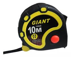 [1CI10LDEl] Cinta metrica 10 mts Giant goma