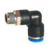 [COB CONAPC184] Conector automatico poliamida codo 6 mm rosca 1/8 (50553)