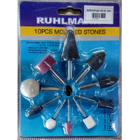 [1RLJGOPMR] Juego de puntas montadas 10 piezas ruhlmann (ru38052)