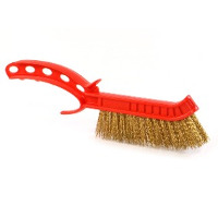 [2CEMCEPBB] Cepillo manual acero bronceado mango plast banana Calabro (cp004)