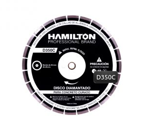 [AEDD14SEHCURH] Disco 14"(350x3.2x50) seg. P/hormigon curado(d350c) hamilton
