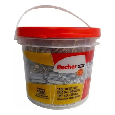 [TCSA6BTT ] Balde kit tacos fischer con tope sa 6 + fix 4.5x35 1000u oferta