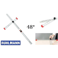 [1RERETREG48RL] Regla t regulable de aluminio con lapiz 48" ruhlmann (15511)