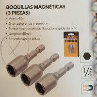 [1PUB09ETOL3] Boc. Magnetico hexag. 3/8 juego 3 unidades tolsen (77832)