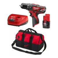 [1MWTALBAT12MW2408A] Taladro 12v 10 mm ator perc 1 bat li carg bolso 2408-159ax milwaukee