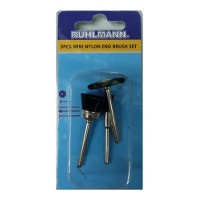 [1DR3CNRL] Juego de 3 cepillos nylon para minitorno ruhlmann (ru8509)