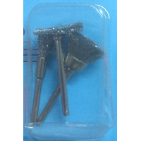 [1DR3CIRL] Juego de 3 cepillos inoxidable para minitorno ruhlmann (ru8507)