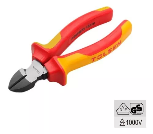 [1TOALICATEAISLT] Alicate corte 160 mm aislado 1000v tolsen (V16036)