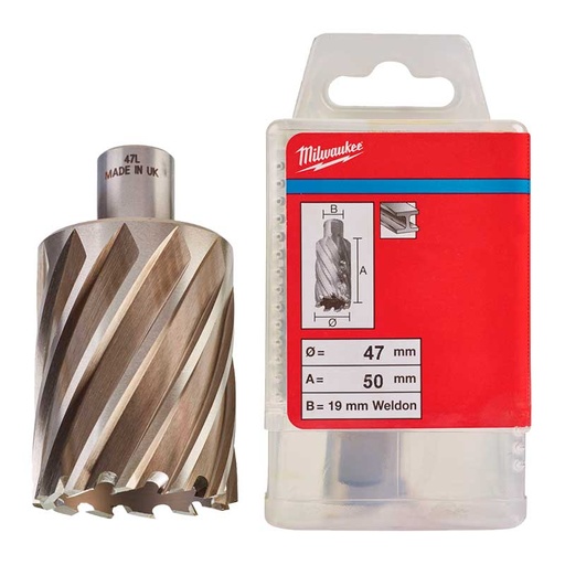 [MEAN4750M] Mecha anular tipo weldon 47x50 hss milwaukee