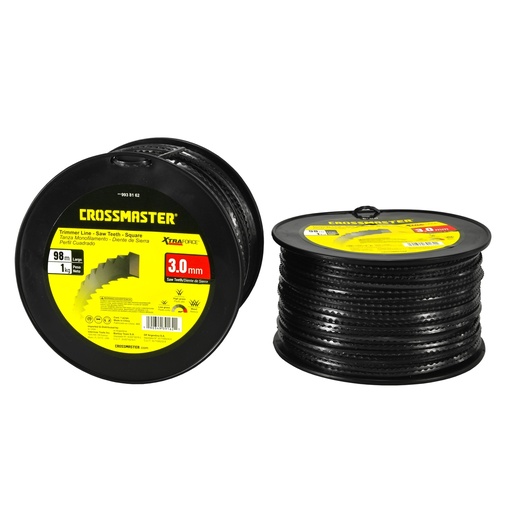Tanza  Desmalezadora Monofilamento Diente De Sierra Perfil Cuadrado 3mm x1Kg 