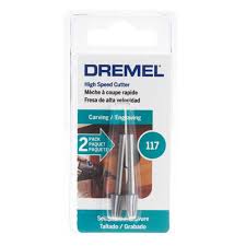 [1DR117] Fresa alta velocidad conica 6.4 mm x2unid dremel (117)