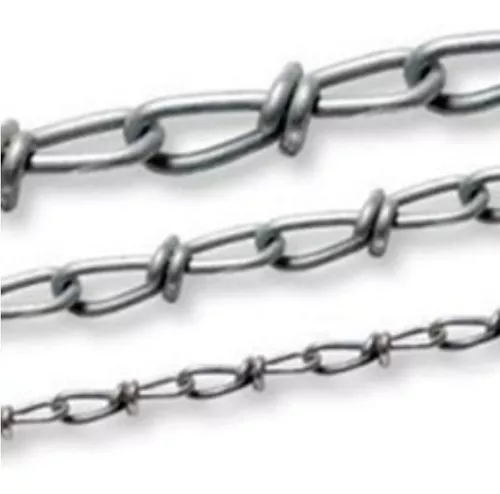 [125NUDO15] Cadena de nudo nro 15 zinc * rollo x 25 precio por metro