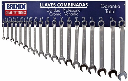 [1BRJGOLLC  ] Juego llaves combinadas 6 a 24 mm bremen® (6197)