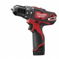 [1MWTALBAT12MW2408] Taladro 12v 10 mm ator perc 2 bat li carg mal 2408-259a milwaukee